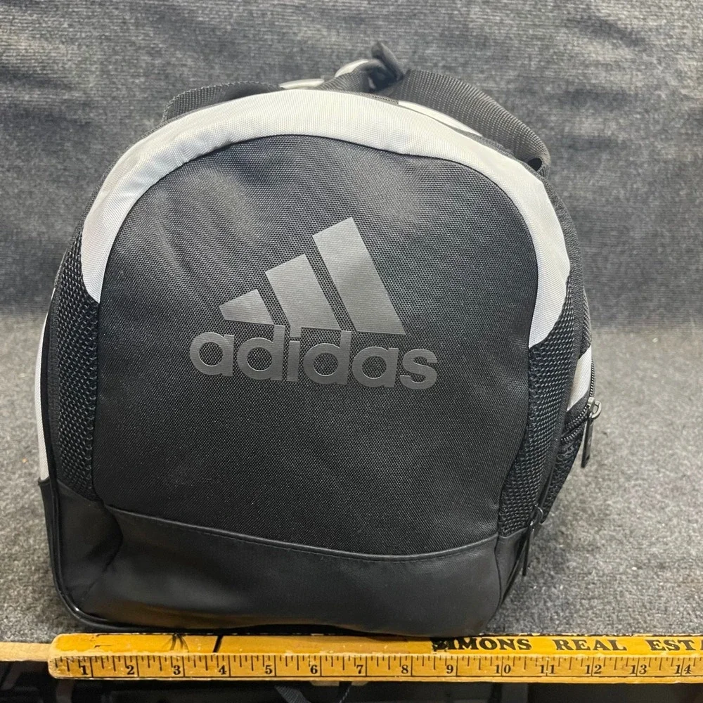 Adidas 977405-F White/Black Sport Gym Travel Carryall Team Issue II Duffel Bag